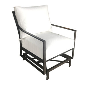 X Back Aluminum Spring Lounge - Champagne